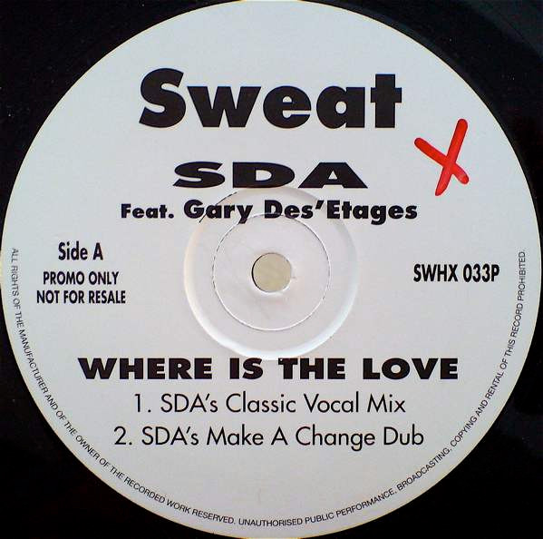 SDA Feat. Gary Des'Etages - Where Is The Love | Sweat (SWHX 033P) - main