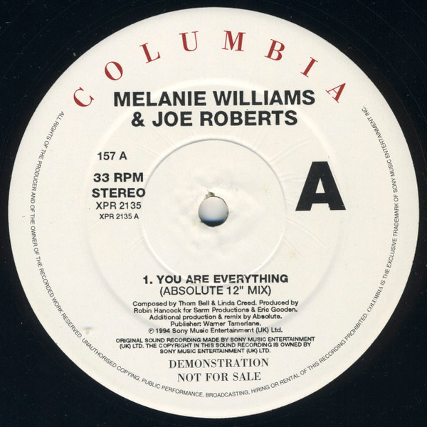 Melanie Williams & Joe Roberts - You Are Everything | Columbia (XPR 2135) Melanie Williams & Joe Roberts - You Are Everything | Columbia (XPR 2135)