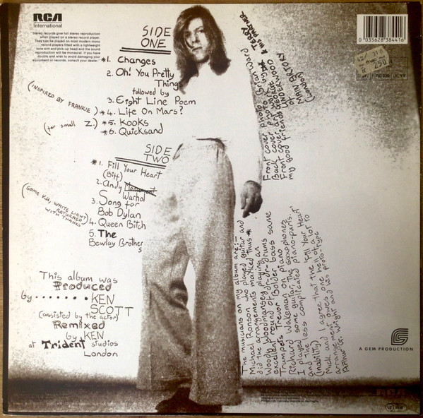 David Bowie - Hunky Dory | RCA International (NL 83844) - 2