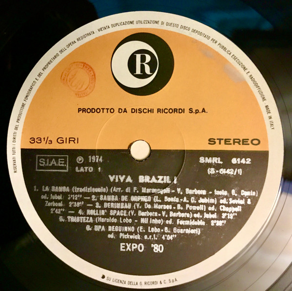 Expo 80 - Viva Brazil | Ricordi (SMRL 6142) - 2