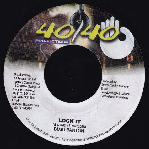Buju Banton - Lock It | 40/40 Productions (FFSM0034) - main