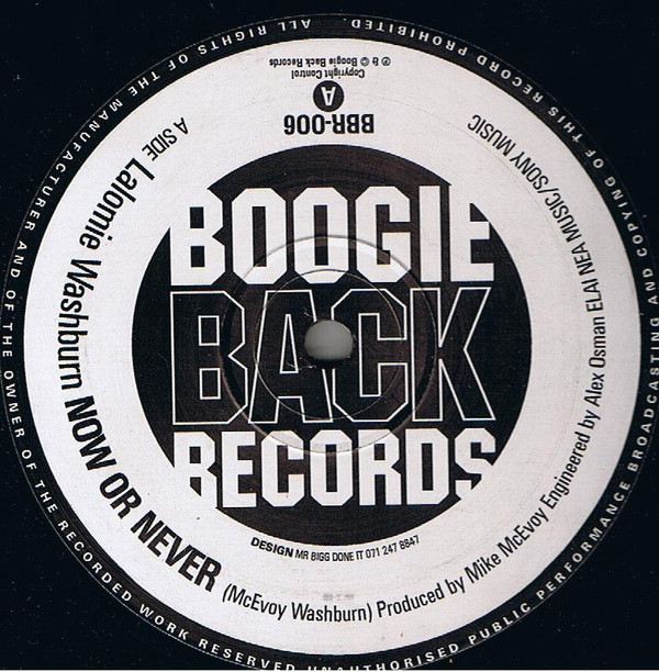 Lalomie Washburn - Now Or Never | Boogie Back Records (BBR-006)