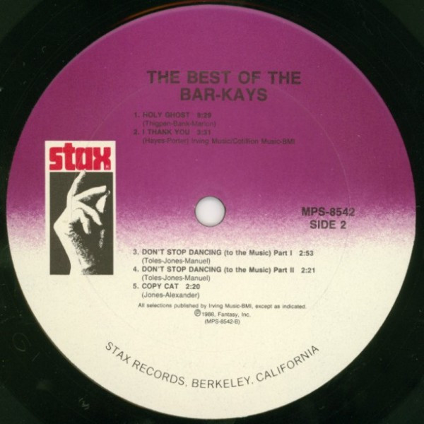 Bar-Kays - The Best Of The Bar-Kays | Stax (MPS-8542) - 4
