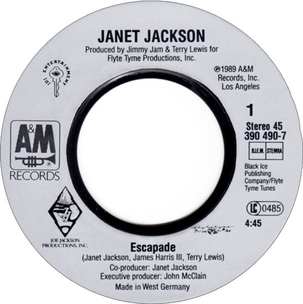 Janet Jackson - Escapade | A&M Records (390 490-7) - 3 Janet Jackson - Escapade | A&M Records (390 490-7) - 3