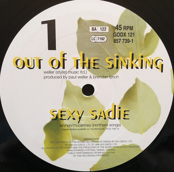 Paul Weller - Out Of The Sinking | Go! Discs (GODX 121) - 3