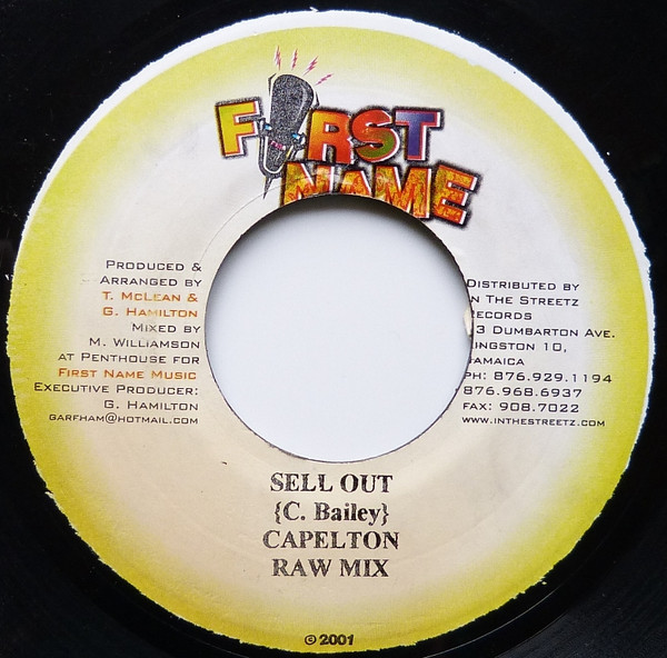 Capleton - Sell Out | First Name Music (none)