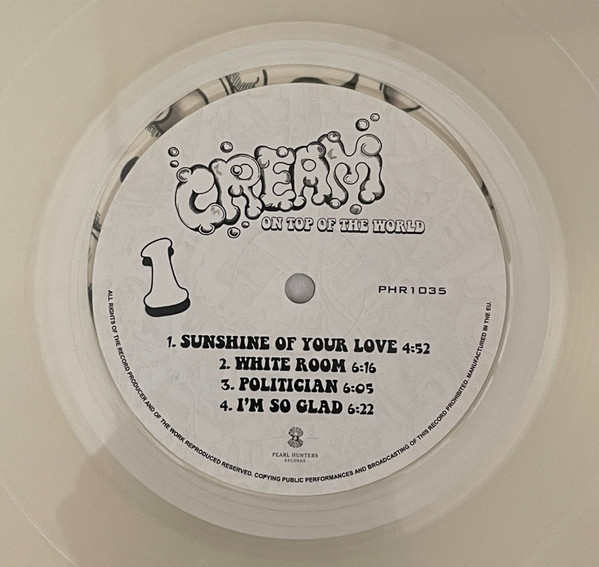 Cream - On Top Of The World | Pearl Hunters Records (PHR 1035)