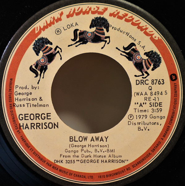 George Harrison - Blow Away | Dark Horse Records (DRC 8763) George Harrison - Blow Away | Dark Horse Records (DRC 8763)