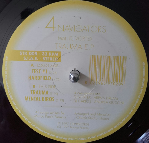 4 Navigators - Trauma EP | Stik Records (STK 005) - 3 4 Navigators - Trauma EP | Stik Records (STK 005) - 3