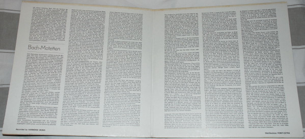 Johann Sebastian Bach - Kantorei Barmen-Gemarke , Collegium Aureum Leitung Helmut Kahlhöfer - Sieben Motetten | Deutsche Harmonia Mundi (HMI 73059) - 3 Johann Sebastian Bach - Kantorei Barmen-Gemarke , Collegium Aureum Leitung Helmut Kahlhöfer - Sieben Motetten | Deutsche Harmonia Mundi (HMI 73059) - 3