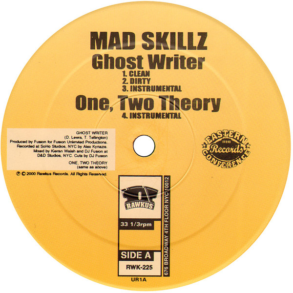 Mad Skillz - Ghost Writer / Together / 1, 2 Theory | Rawkus (RWK 225) - 3 Mad Skillz - Ghost Writer / Together / 1, 2 Theory | Rawkus (RWK 225) - 3