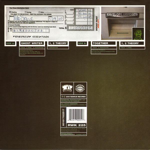 Mad Skillz - Ghost Writer / Together / 1, 2 Theory | Rawkus (RWK 225) - 2 Mad Skillz - Ghost Writer / Together / 1, 2 Theory | Rawkus (RWK 225) - 2