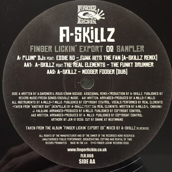 Plump DJs / A Skillz - Finger Lickin' Export 02 Album Sampler | Finger Lickin' Records (FLR068) - 3