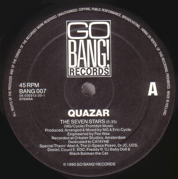 Quazar - The Seven Stars | Go Bang! Records (BANG 007) - 2 Quazar - The Seven Stars | Go Bang! Records (BANG 007) - 2
