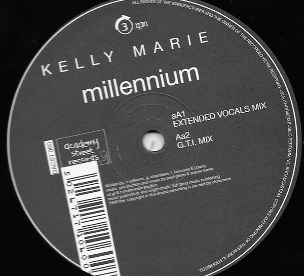 Kelly Marie - Runaway / Millennium | Academy Street Records (DACST 060) - 2