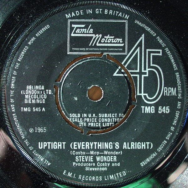 Stevie Wonder - Uptight (Everything's Alright) | Tamla Motown (TMG 545)