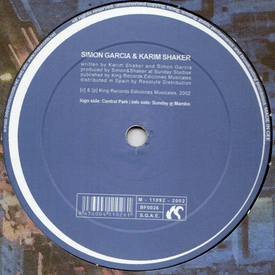 Simon Garcia & Karim Shaker - Sunday @ Mambo | BeatFreak Recordings (BF0026) - 2
