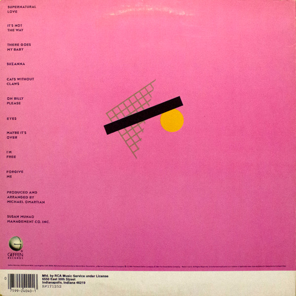 Donna Summer - Cats Without Claws | Geffen Records (GHS 24040) - 2