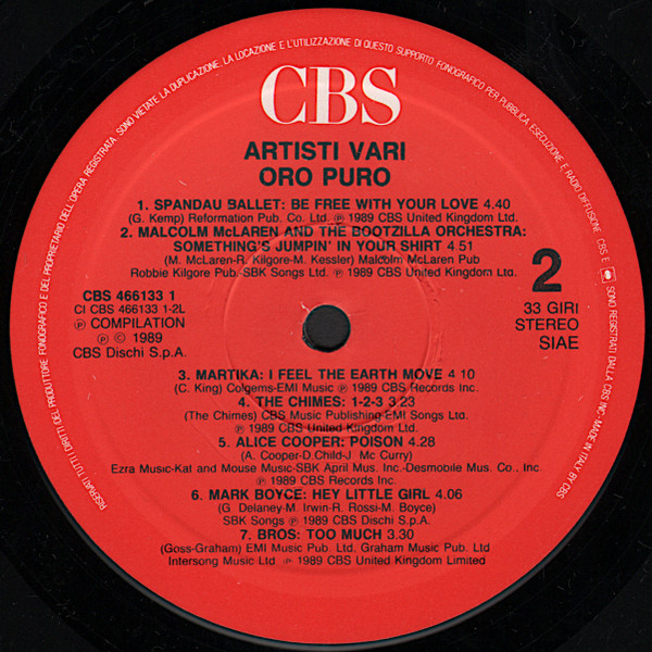 Various - Oro Puro | CBS (466133 1) - 2