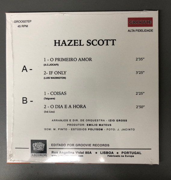 Hazel Scott - Hazel Scott | Groovie Records (GROO027EP)
