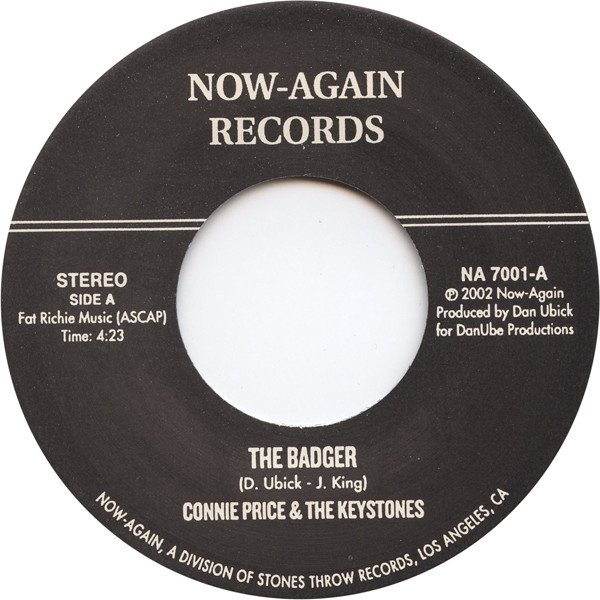Connie Price & The Keystones - The Badger / Sweet Soul Music (Part 2) | Now-Again Records (NA7001)