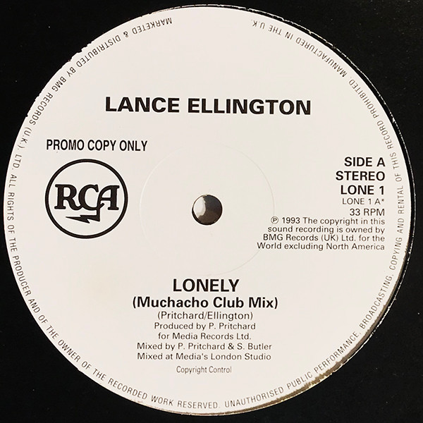 Lance Ellington - Lonely | RCA (LONE 1) - main Lance Ellington - Lonely | RCA (LONE 1) - main