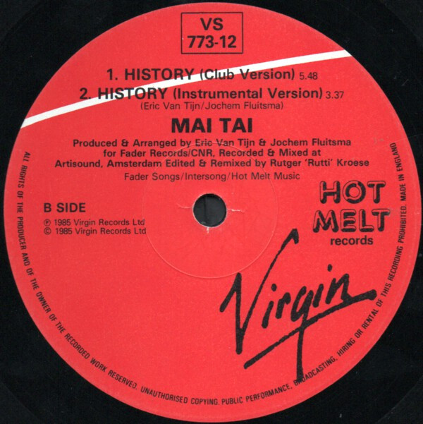 Mai Tai - History | Virgin (VS 773-12) - 4