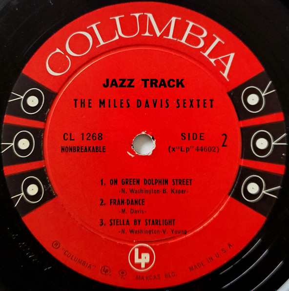Miles Davis - Jazz Track | Columbia (CL 1268) - 4