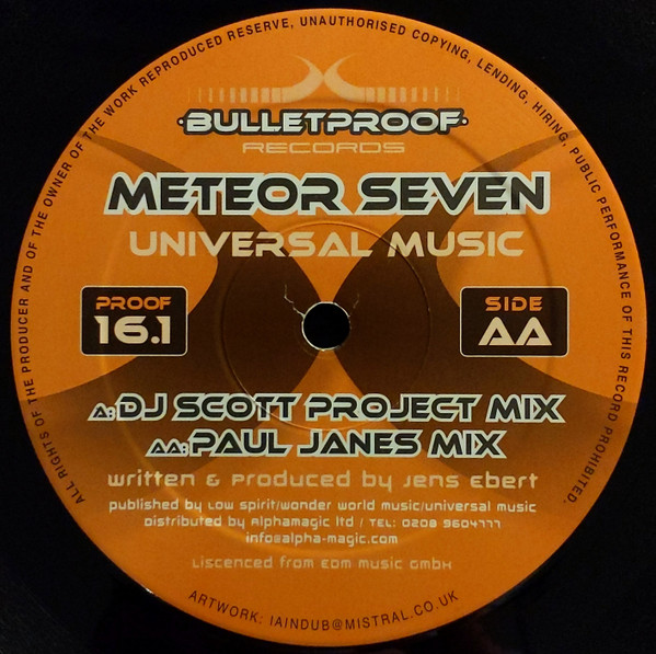Meteor Seven - Universal Music | Bulletproof Records (PROOF 16.1) - 4