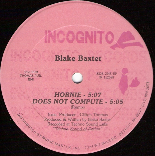 Blake Baxter - EP | Incognito Records (IR 112688)