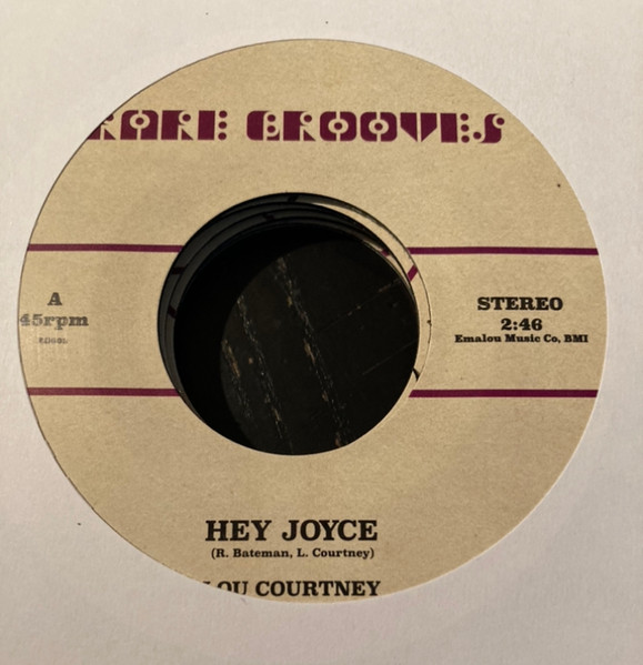 Lou Courtney / Johnnie Taylor - Hey Joyce / Just The One (I've Been Looking For) | Rare Grooves (RG002) Lou Courtney / Johnnie Taylor - Hey Joyce / Just The One (I've Been Looking For) | Rare Grooves (RG002)