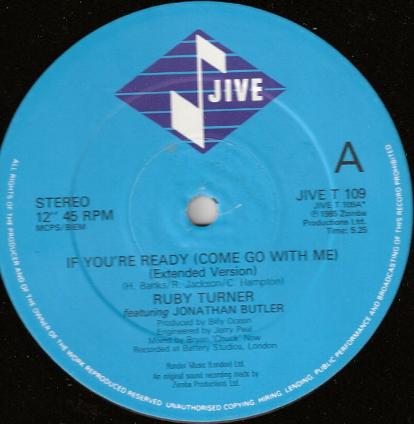 Ruby Turner With Jonathan Butler - The Ruby Turner EP | Jive (JIVE T 109)
