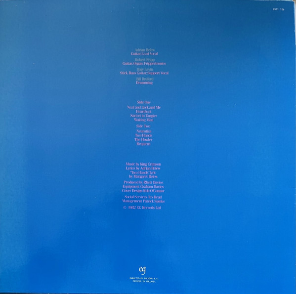 King Crimson - Beat | EG (2311 156) - 2