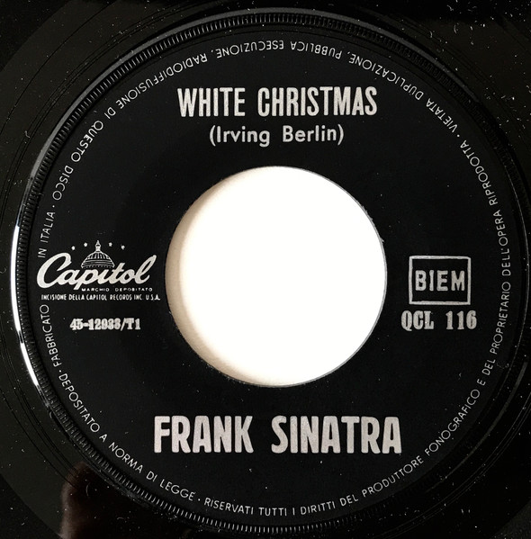 Frank Sinatra - White Christmas / The Christmas Waltz | Capitol Records (45QCL 116) - 3 Frank Sinatra - White Christmas / The Christmas Waltz | Capitol Records (45QCL 116) - 3