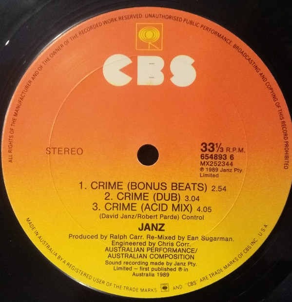 Janz - Crime | CBS (654893 6) Janz - Crime | CBS (654893 6)