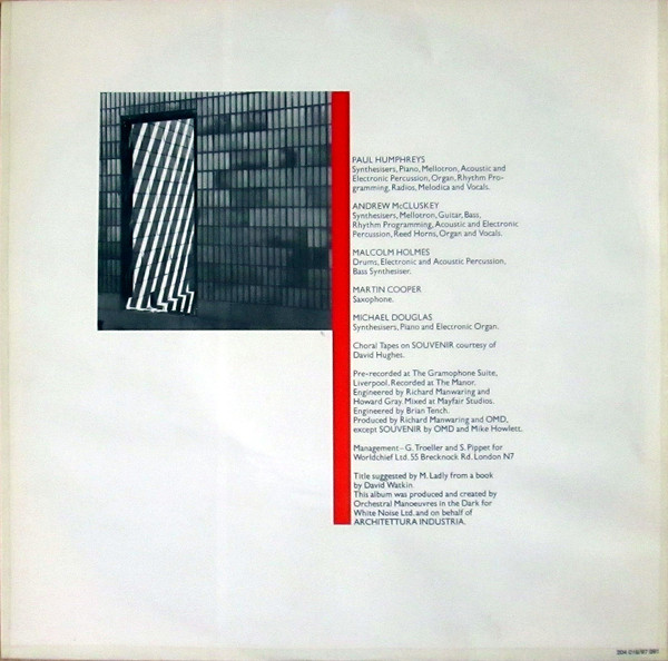 Orchestral Manoeuvres In The Dark - Architecture & Morality | Dindisc (204 016) - 6