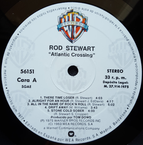 Rod Stewart - Atlantic Crossing | Warner Bros. Records (LB 56151) - 4