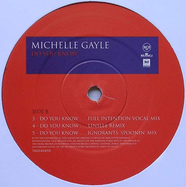 Michelle Gayle - Do You Know | RCA (74321454531) - 4