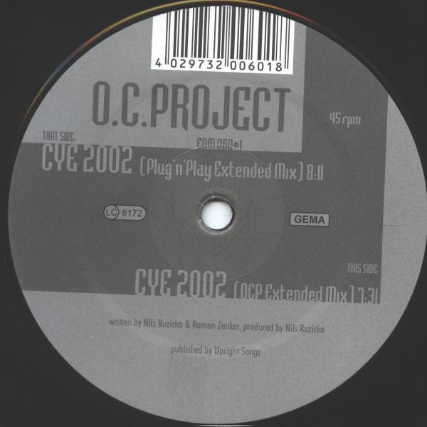O.C.Project - Close Your Eyes 2002 | EDM (EDM 060-1)