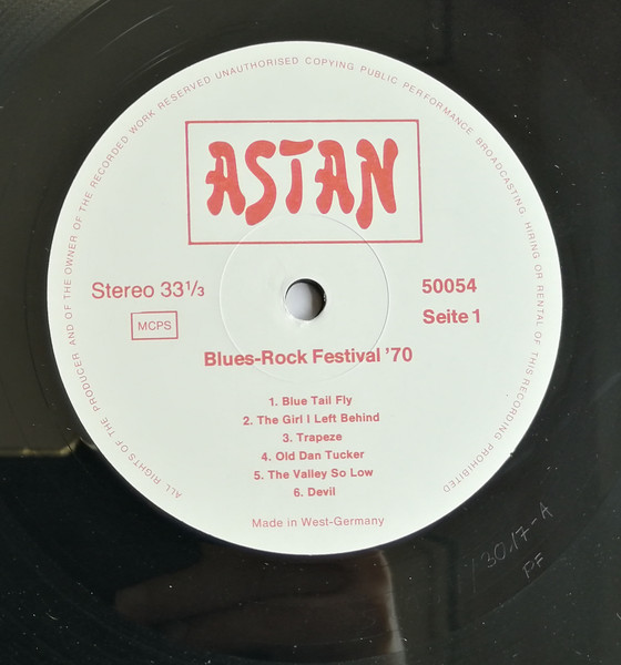 Blue Grass Champions / Rock Revival Ltd. / The Moody Five - Blues Rock Festival '70 | Astan (LP 50054) - 3