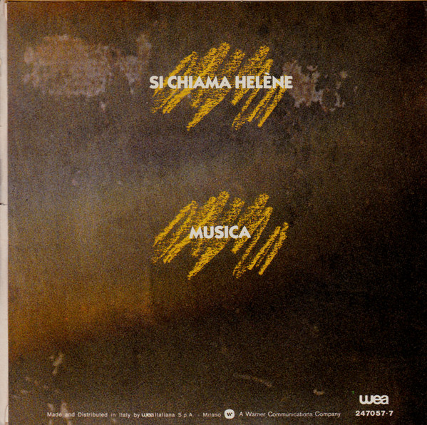 Stefano Ruffini - Si Chiama Helène | WEA (247057-7) - 2