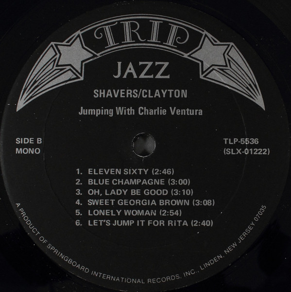 Charlie Ventura - Jumping With Ventura | Trip (TLP-5536) - 4 Charlie Ventura - Jumping With Ventura | Trip (TLP-5536) - 4