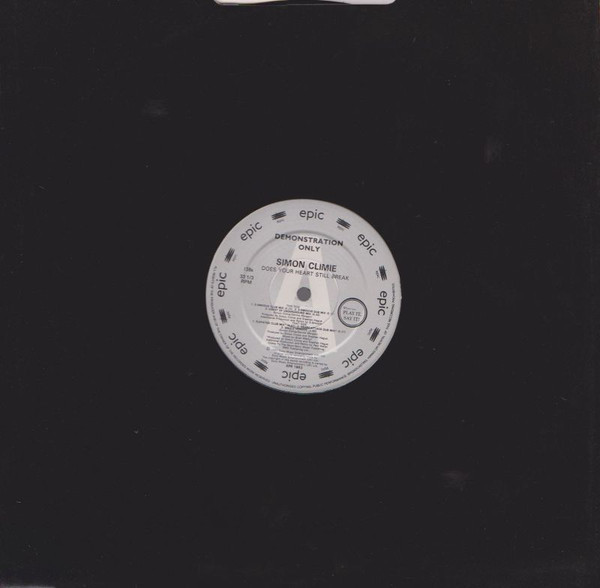 Simon Climie - Does Your Heart Still Break | Epic (XPR 1863) - 3