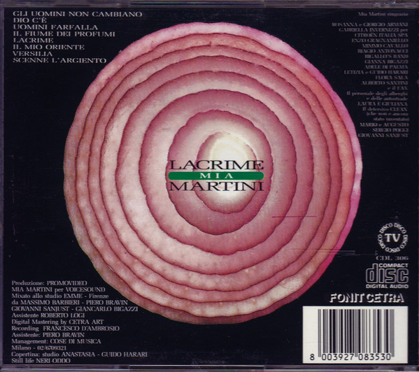 Mia Martini - Lacrime | Fonit Cetra (CDL 306) - 2