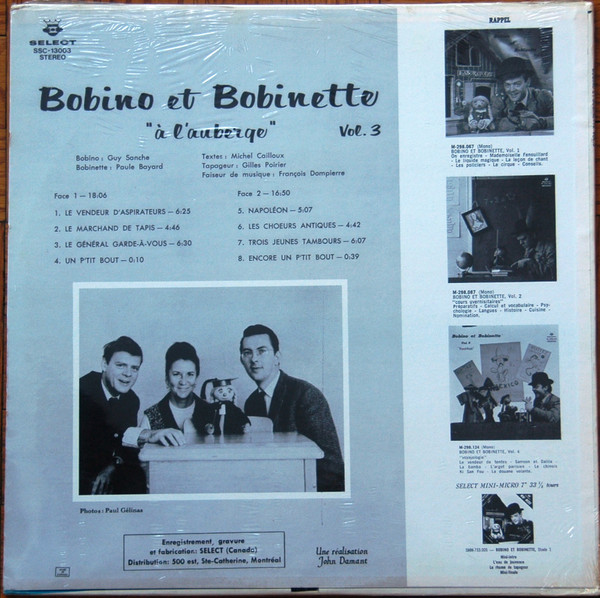 Bobino Et Bobinette - Vol. 3 : « À L'auberge » [Vinyl] | Select (SSC-13003) - 2
