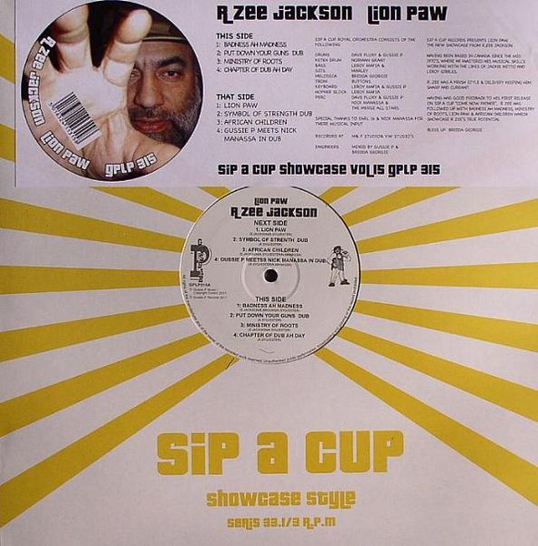 R. Zee Jackson - Lion Paw (Sip A Cup Showcase Vol. 15) | Gussie P Records (GPLP 315) - main