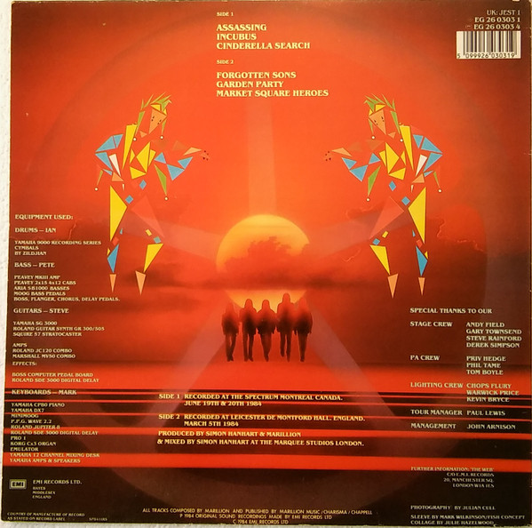 Marillion - Real To Reel | EMI (EG 2603031) - 2