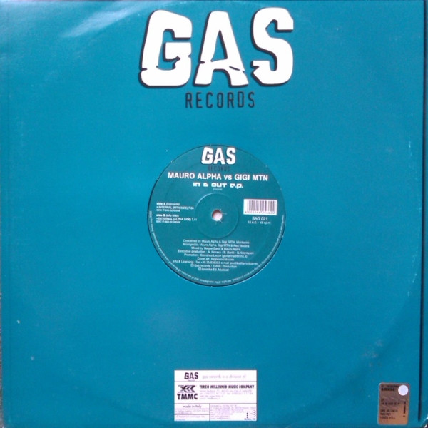 Mauro Alpha Vs Gigi Montanini - In & Out E.P. | GAS Records (SAG 021) - 3