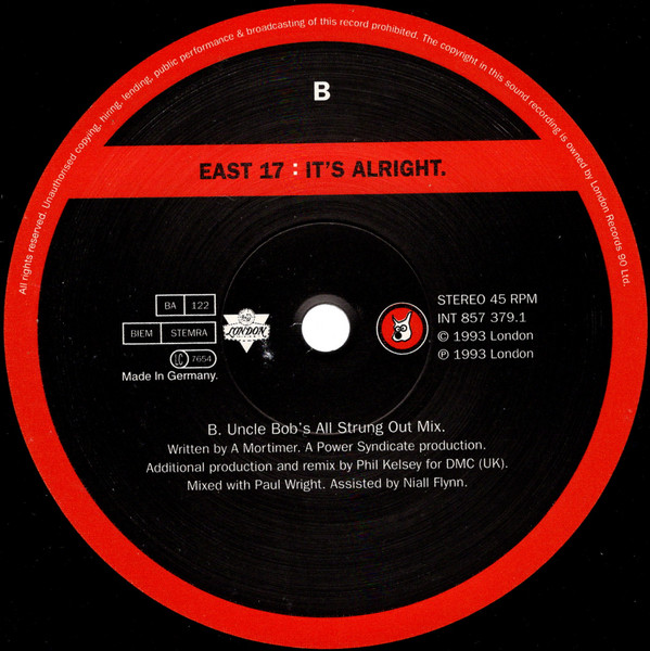 East 17 - It's Alright | London Records (857 379.1) - 4