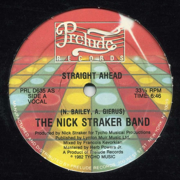 The Nick Straker Band - Straight Ahead | Prelude Records (PRL D635)